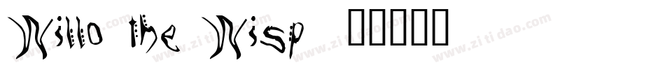 Willo the Wisp字体转换